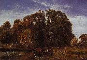 Theodore Fourmois The lake at Beloeil oil painting reproduction